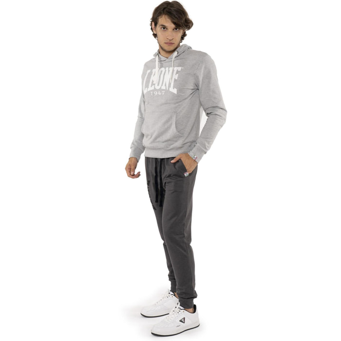 Pantalone sportivo invernale da uomo con polsino e logo grande 'Basic'