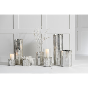 J-Line cache-pot Ary Argile - céramique - argent - medium - Ø 16.5 cm