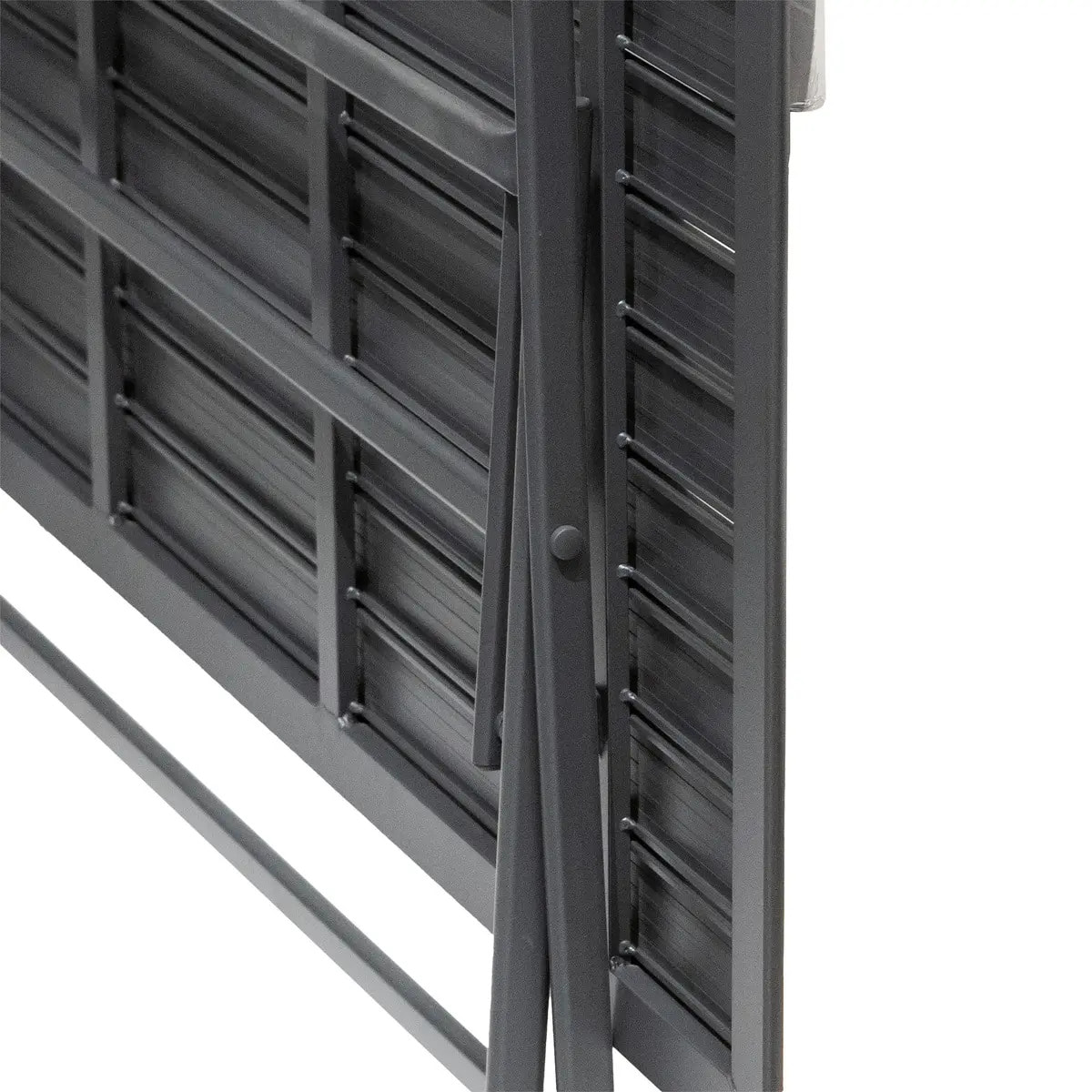 Table de jardin pliante rectangulaire "Azua" 6 places graphite en aluminium