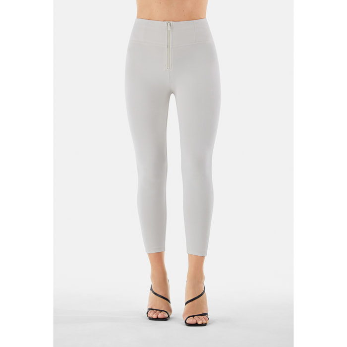 Pantaloni push up WR.UP® 7/8 superskinny vita alta con zip