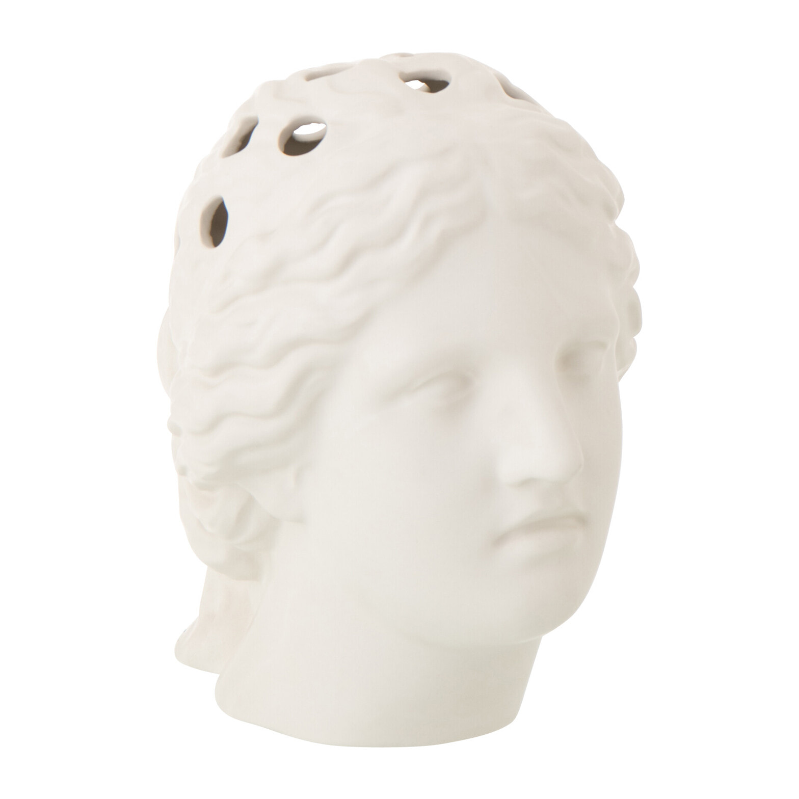 J-Line Vase Tête de Femme Dolomite - céramique - blanc