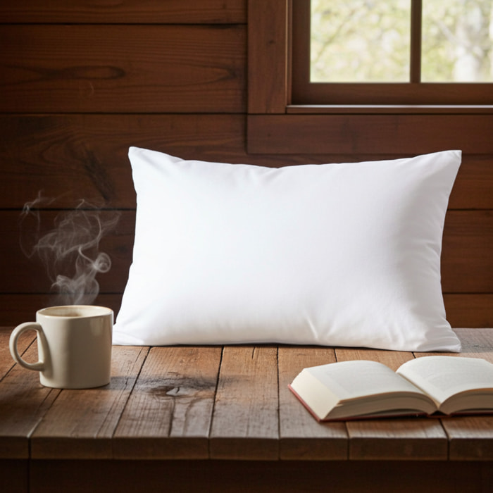 EFFE Guanciale Dolcisogni Solo Fibra 48x78x17 cm_Sostegno Soffice, Igienico_Made in Italy