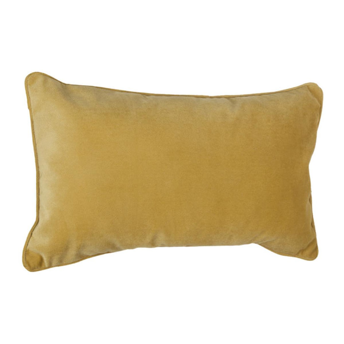 Coussin ''Lilou'' Effet velours 30 x 50 cm Atmosphera - Couleur: Ocre