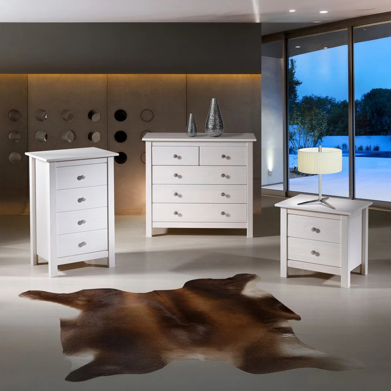 Mesita de noche Bay Blanco