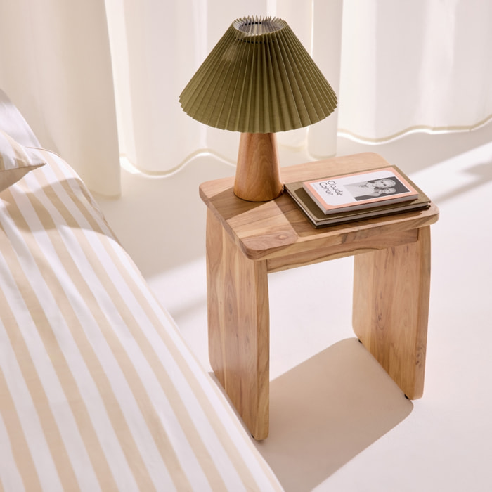 Table de chevet, table d'appoint exotique bois d'acacia  ASHA