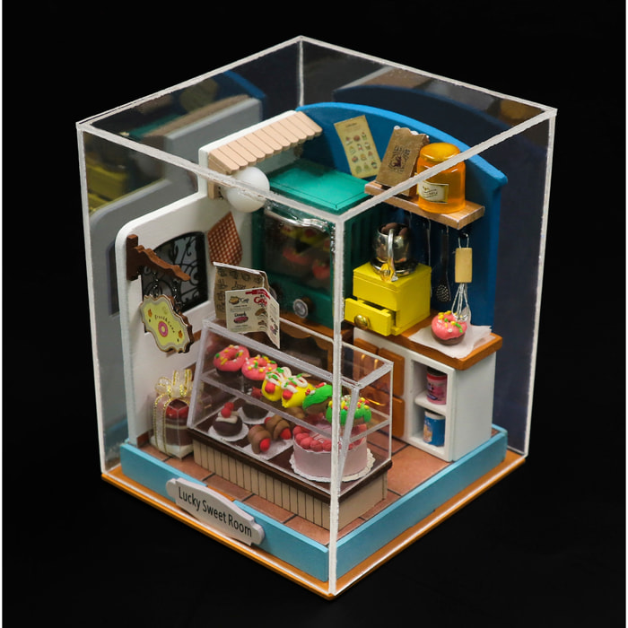 Pastelería de la suerte. Maqueta 3D realista con gran detalle y luces led.