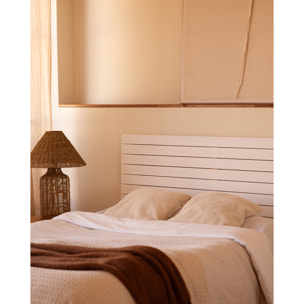 Cabecero de madera maciza en tono blanco de varias medidas