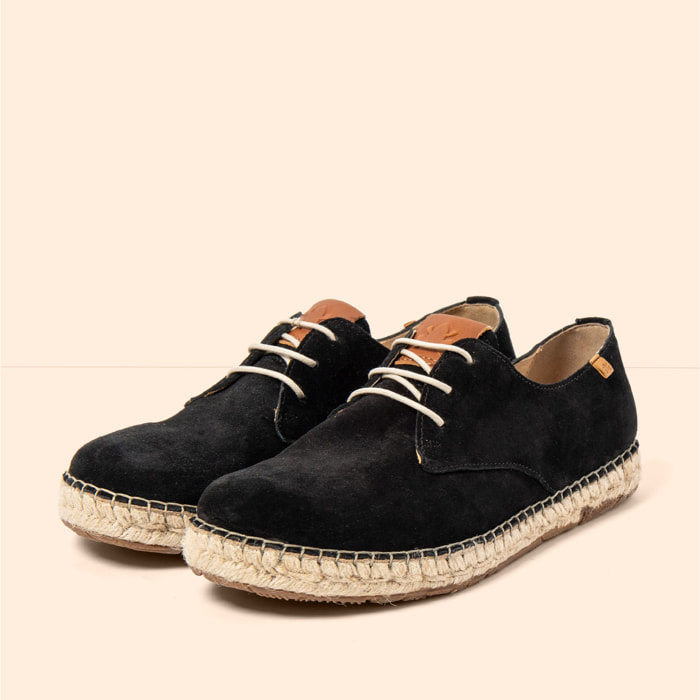Zapatos N678 SILK SUEDE BLACK / CAMPOS color Black