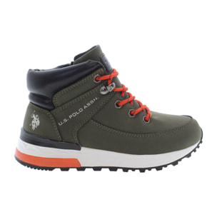 Stivaletti U.S. Polo Assn. verde militare-nero