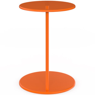 Tables d'appoint Léante métal orange - lot de 2