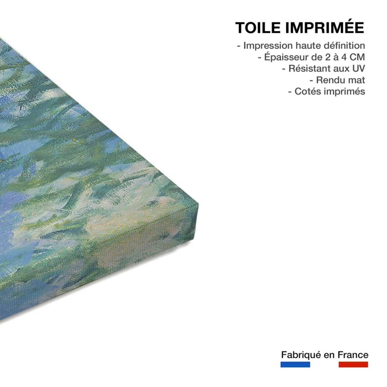 Tableau waterlilies de claude monet  Toile imprimée