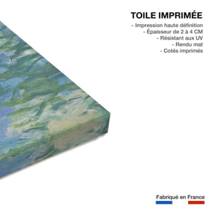 Tableau waterlilies de claude monet  Toile imprimée