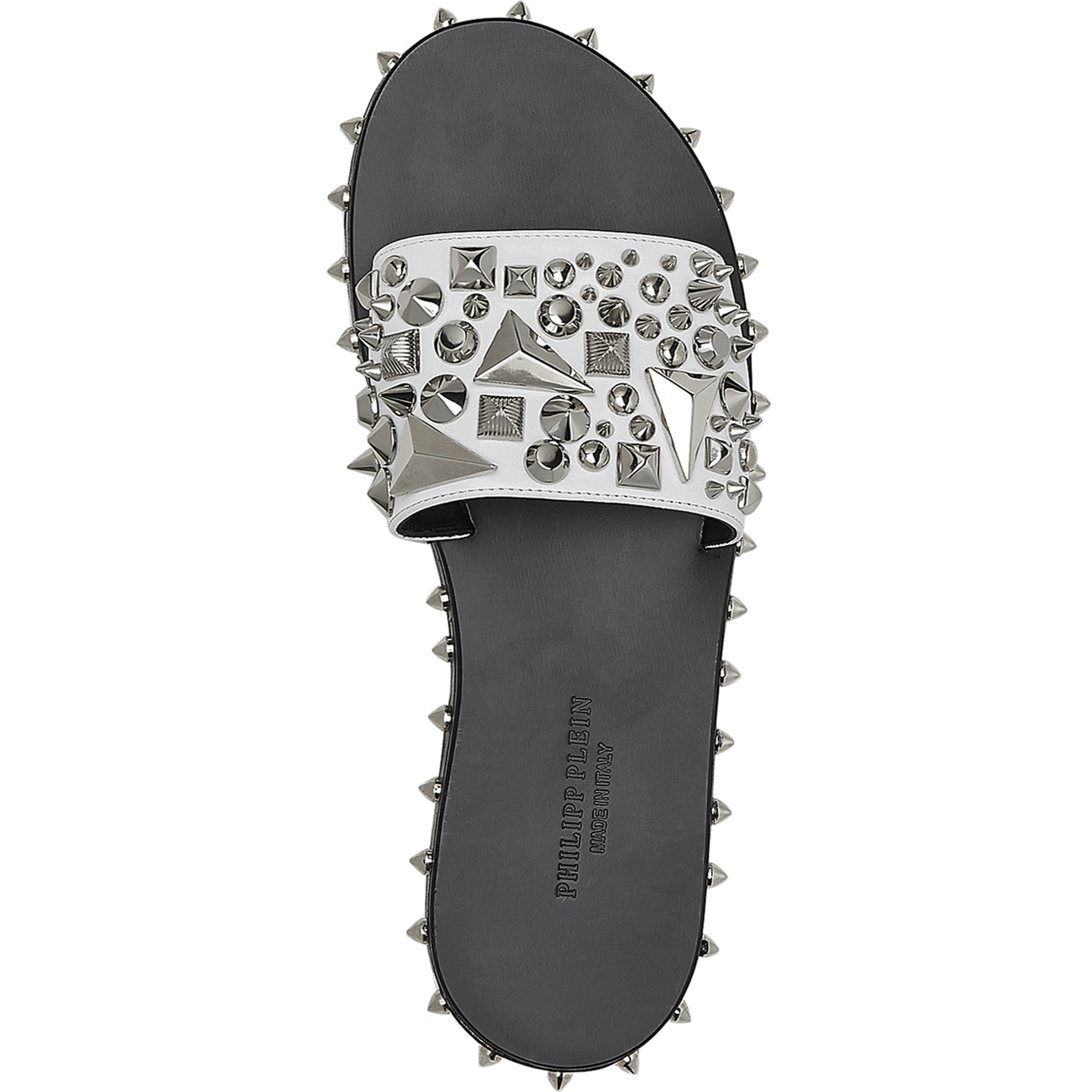 PHILIPP PLEIN Sandals Flat "You're my wonderwall"