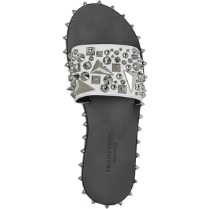 PHILIPP PLEIN Sandals Flat "You're my wonderwall"