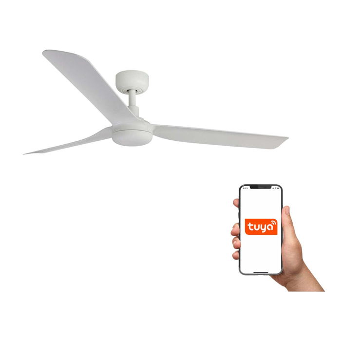PUNT M Ventilateur de plafond blanc TUYA