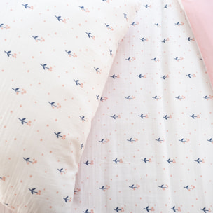 Parure de lit enfant 100% gaze de coton - liberty