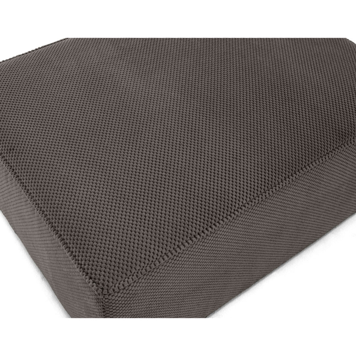 Topaze - pouf - en velours texturé - Gris
