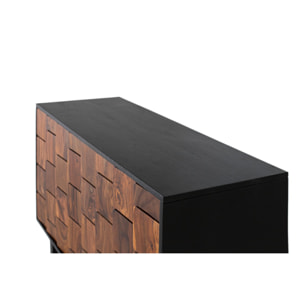 Aparador de Madera de Mango Estilo Rústico Étnico Moderno