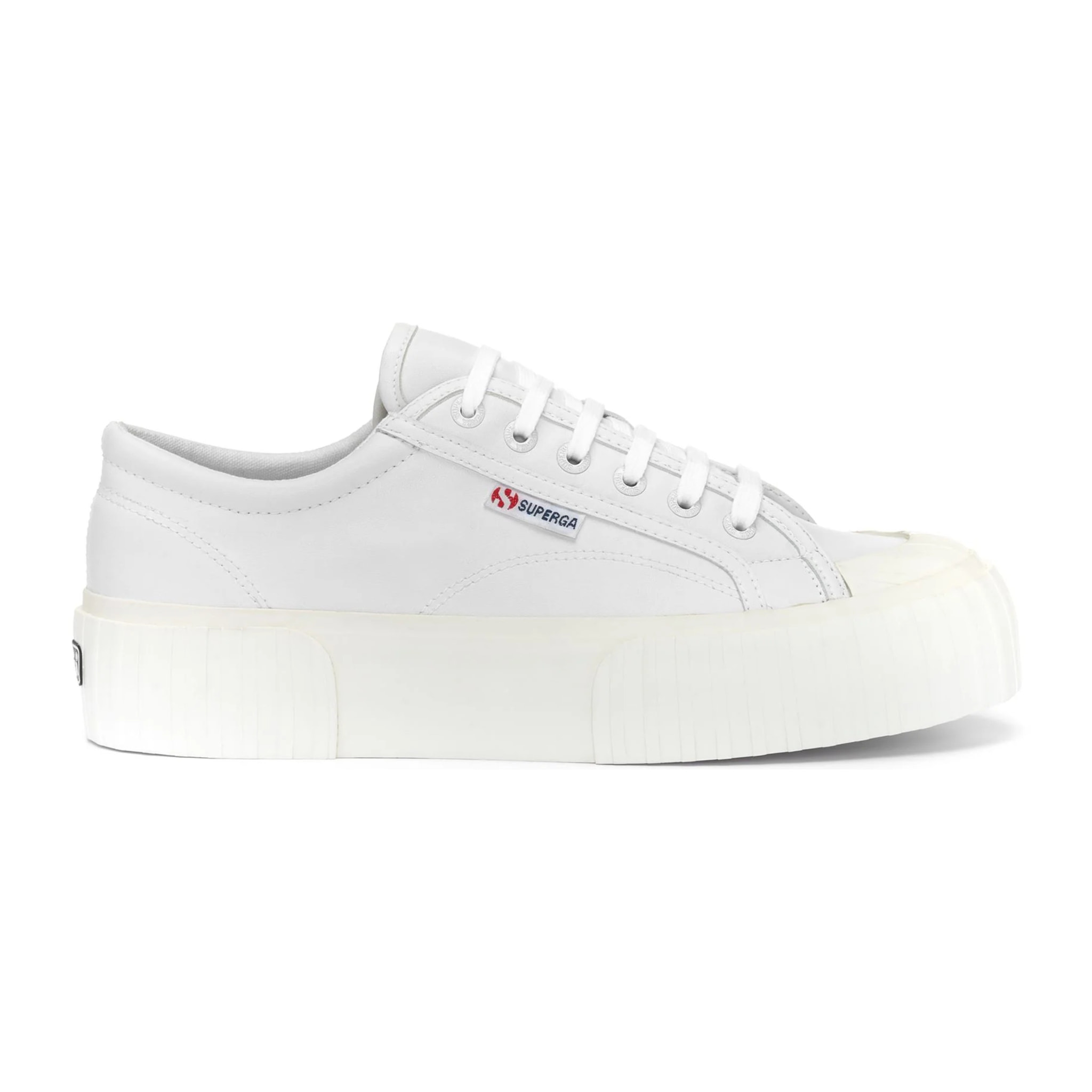 Superga - Sneakers Donna Bianco - 2631 STRIPE PLATFORM VEGAN MATERIAL