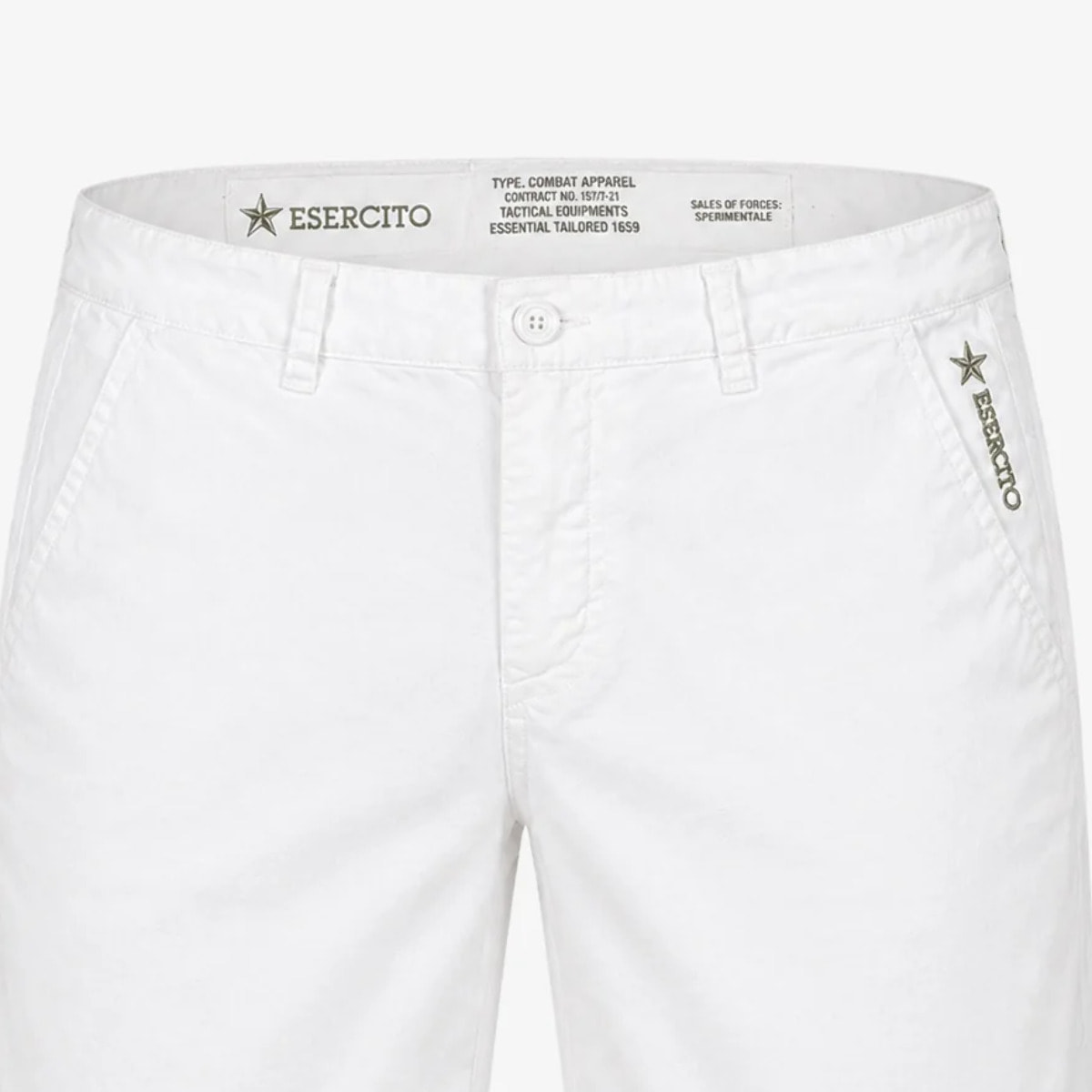 Bermuda Esercito in cotone banchi uomo