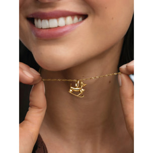 Charm Winter Teckel Baño Oro