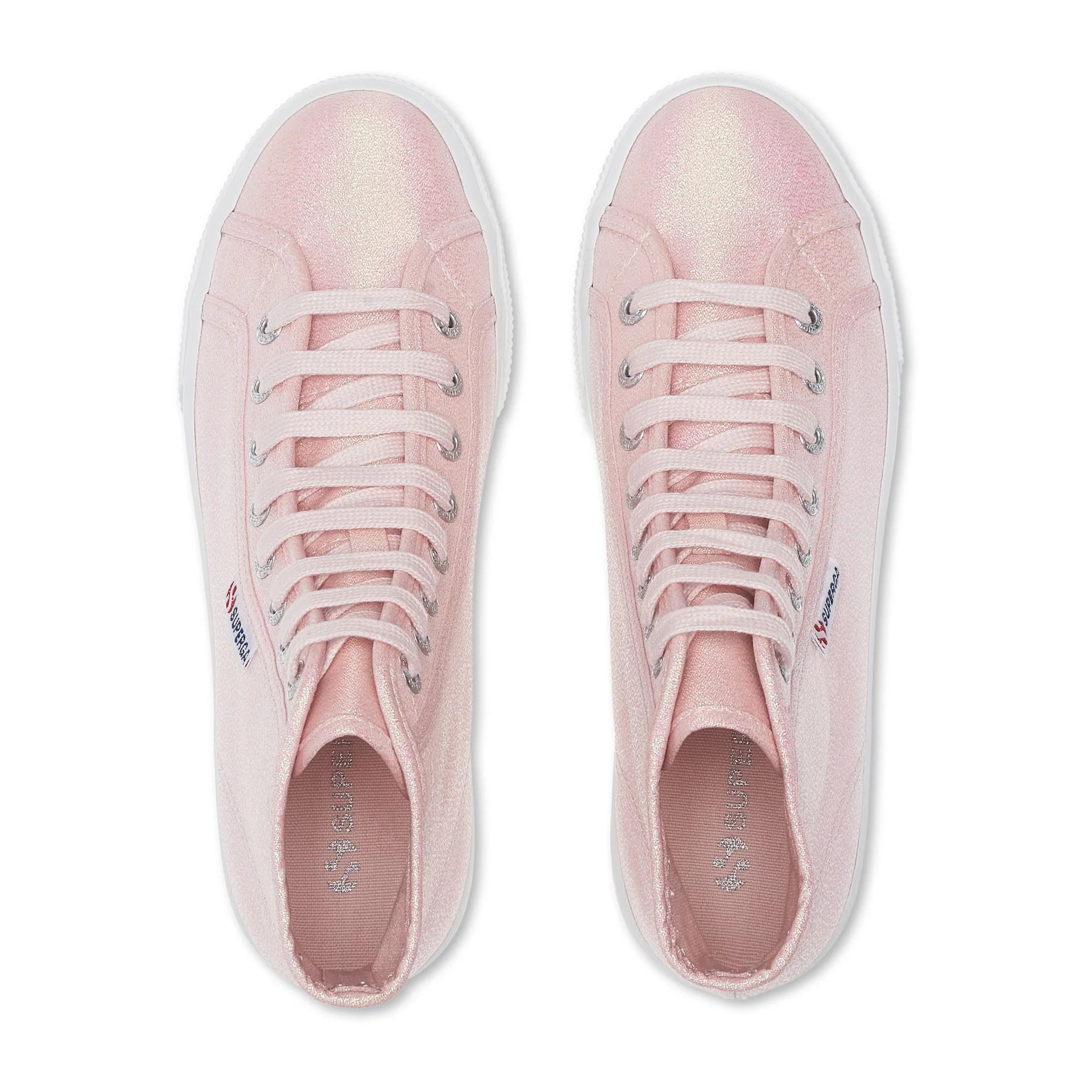 Scarpe da donna Superga Rosa 2708 HI TOP LAME