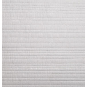 Funda de cuadrante acolchada rayas Rima color marfil crudo 100% Algodón