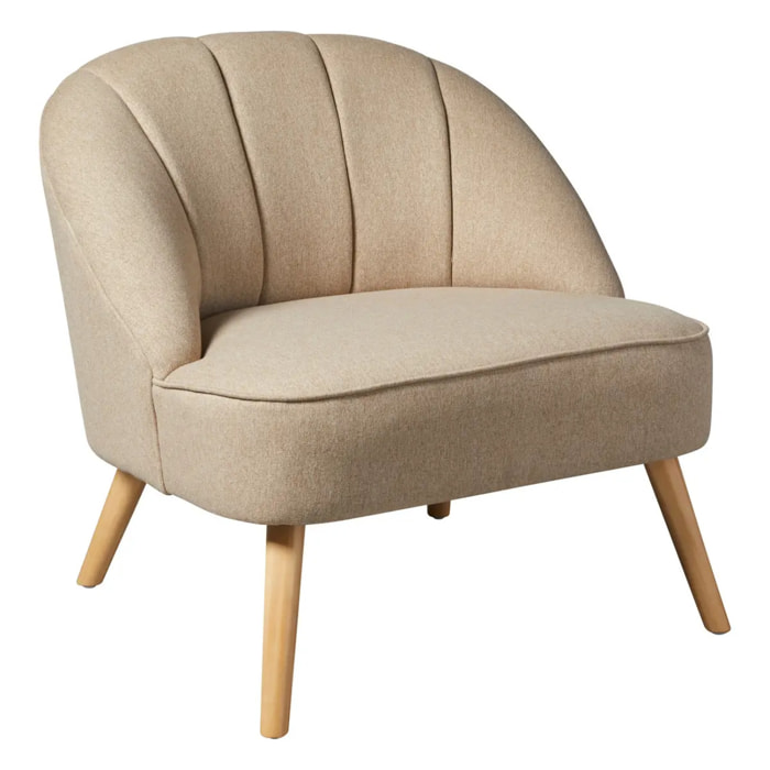 Fauteuil "Naova" beige