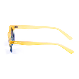 Gafas de sol PALO ALTO LAGUNA BEACH - Amarillo transparente arriba / Azul mate abajo y ahumada