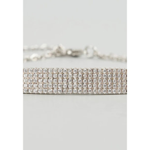 Bracciale U.S. Polo Assn. In metallo placcato rodio