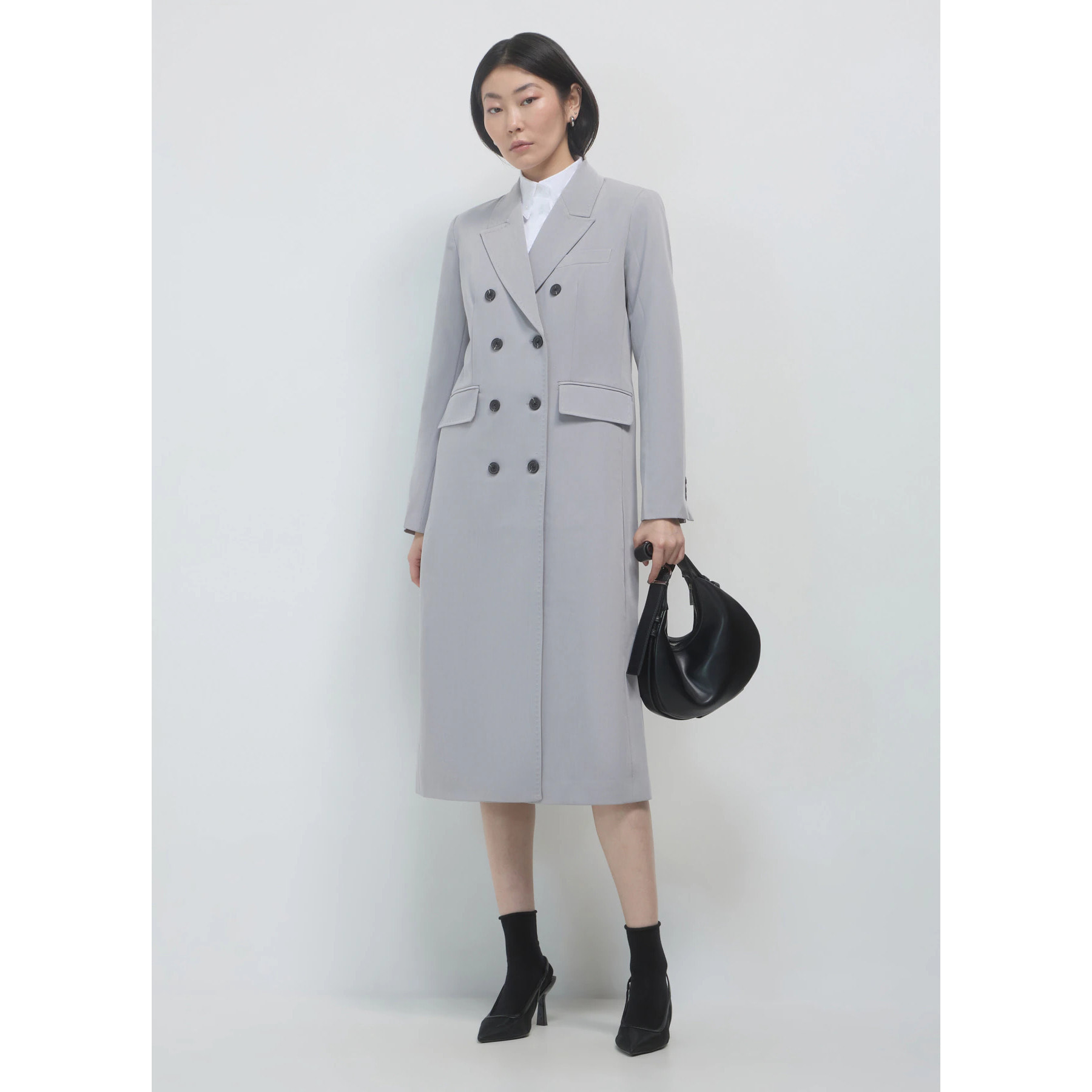 Cappotto lungo melange