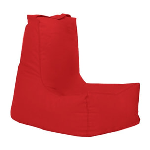 Sillón-puf para niños para exteriores- rojo