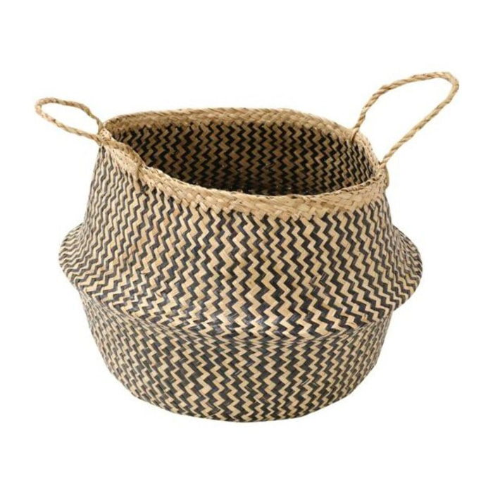 Panier COMPACTOR Belly noir et naturel M pliable