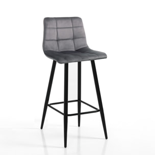 Tomasucci Tabouret HOME GRIS TOFFEE Gris