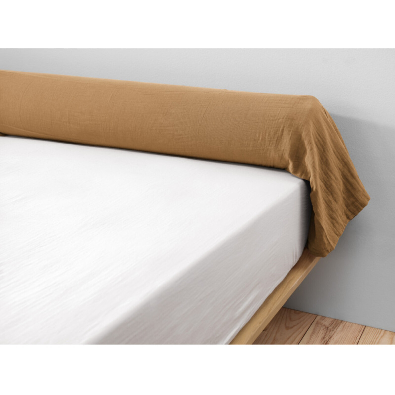 Taie de traversin "Gaïa" 85 x 185 cm "Gaze de Coton" - Gaïa Camel - 85 x 185 cm