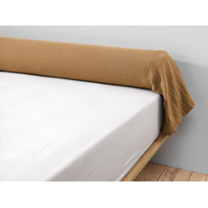 Taie de traversin "Gaïa" 85 x 185 cm "Gaze de Coton" - Gaïa Camel - 85 x 185 cm
