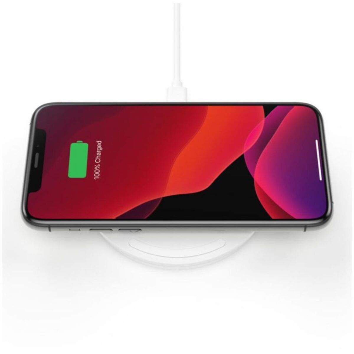 Chargeur induction BELKIN sans-fil 10W Pad (avec chargeur) blanc