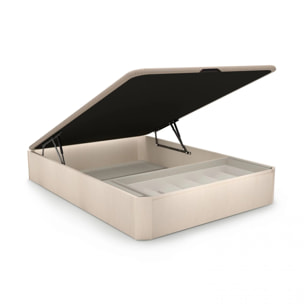 Canapé con cajón frontal con zapatero 135x190 cm en artic Luxury Premium 3D Artic
