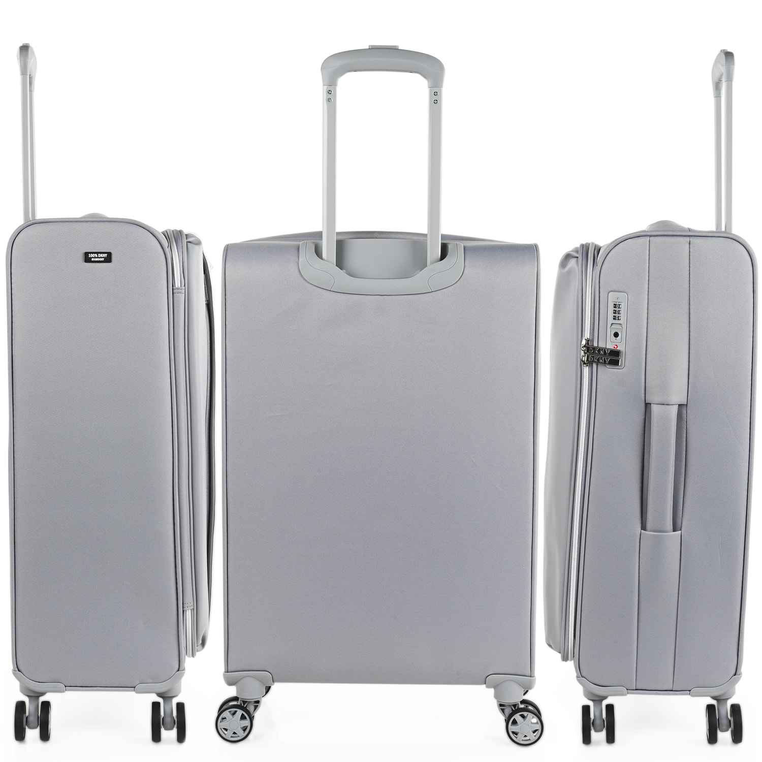 Juego De Maletas Semi-Rígidas Eva Dkny Instinct Storm Grey