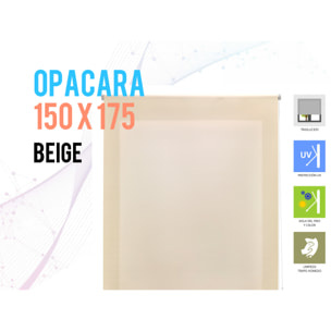Estor Poliéster enrrollable opaco liso OPACARA BEIGE PURLINE  W