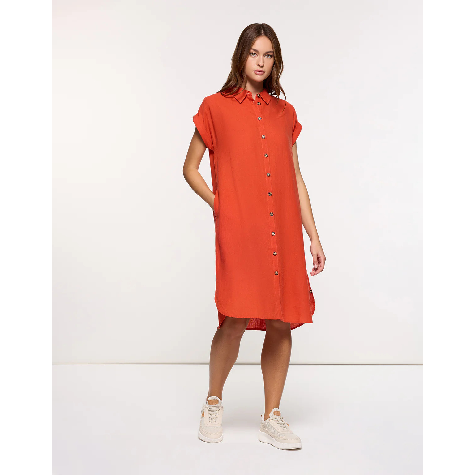 Vestido Midi Naranja - Bayo