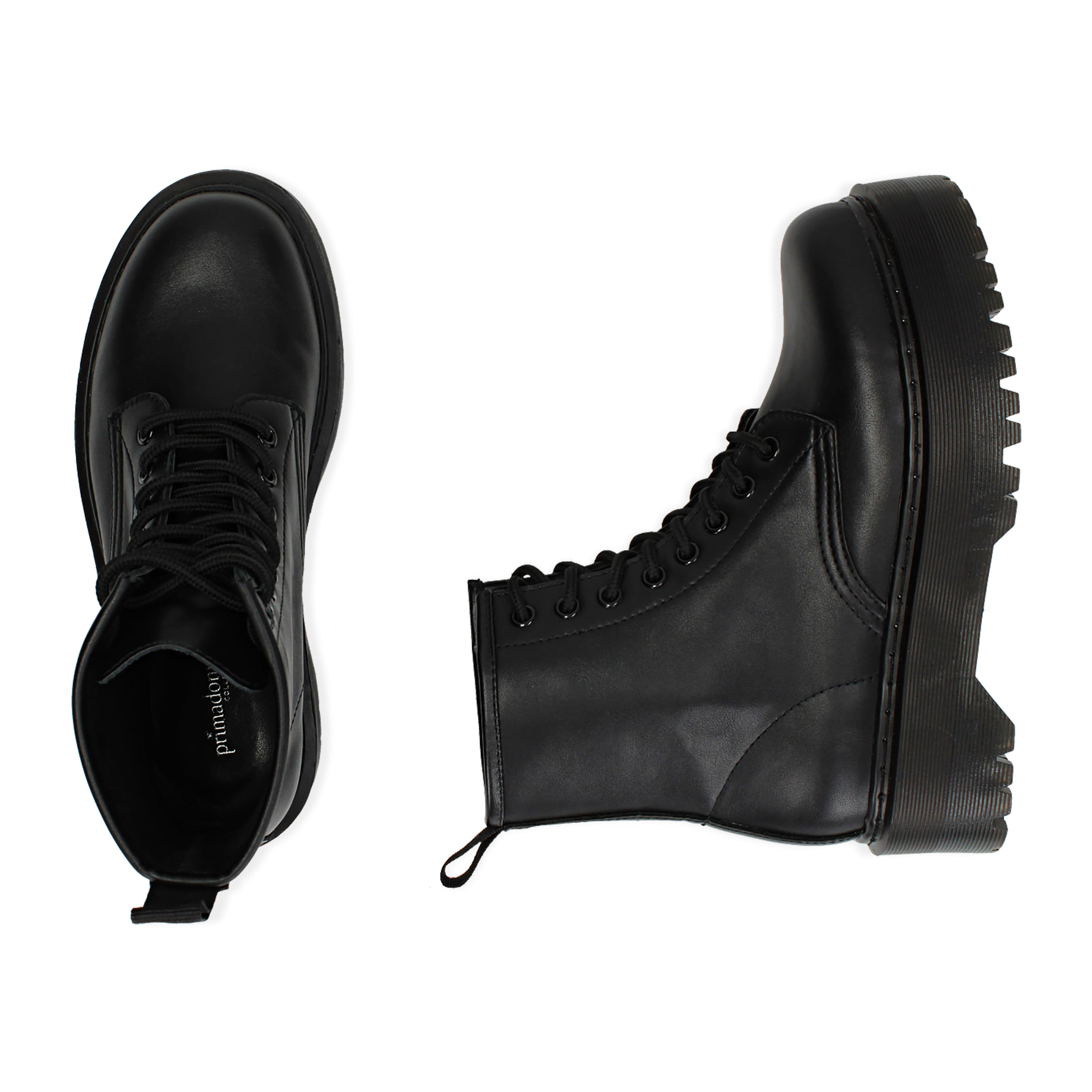 Botines con plataforma negros