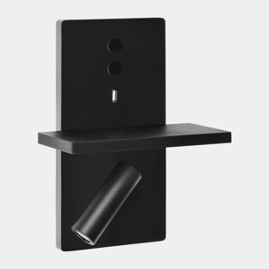 LEDS C4 Luz de lectura E-lamp LED 12.3 2700K ON-OFF Negro 452lm