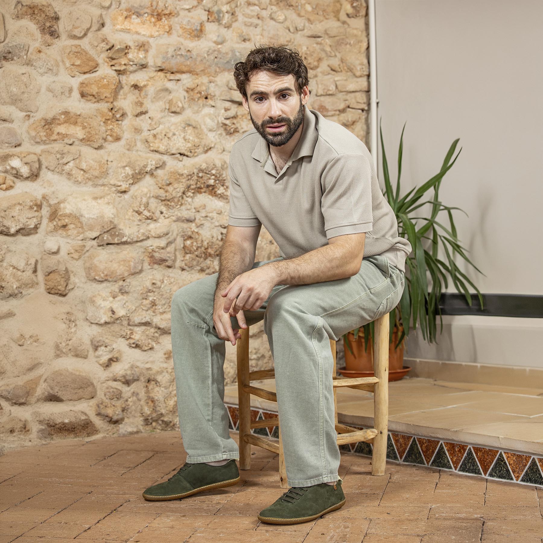 Zapatillas N296 NATURAL GRAIN BLACK-BLACK/ EL VIAJERO color Black-black