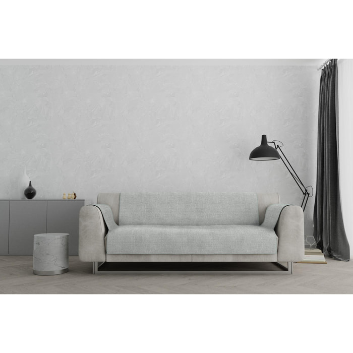 COPRIDIVANO ANTISCIVOLO COMFORT MADE IN ITALY - GRIGIO CHIARO