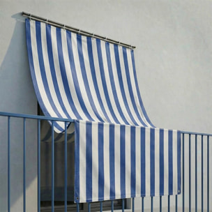 Tenda da sole a caduta impermeabile per balconi e verande con occhielli, telo parasole resistente a pioggia e raggi UV, riduce calore e luce, aumenta privacy, facile installazione, tessuto in poliestere durevole, ideale per esterno e protezione arredi