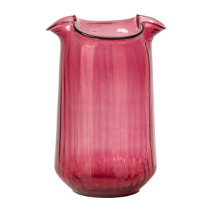 J-Line vase - verre - fuchsia - medium