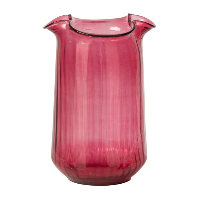 J-Line vase - verre - fuchsia - medium