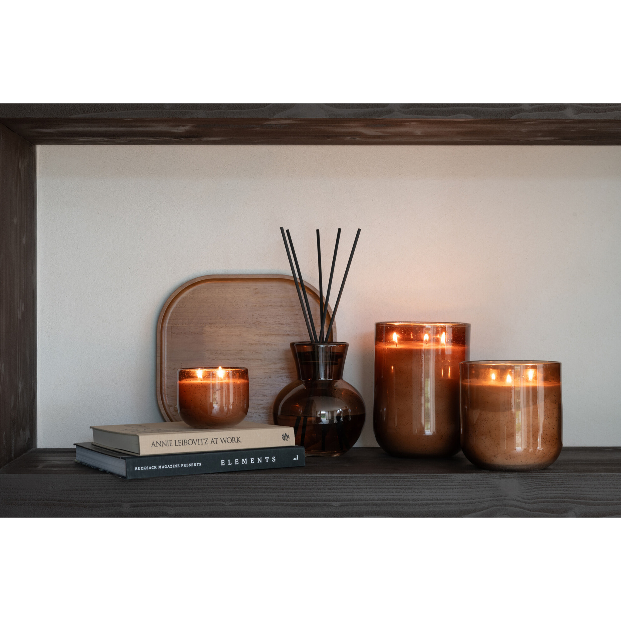 J-Line bougie parfumée Li-Ly Land - brun - medium - 80H