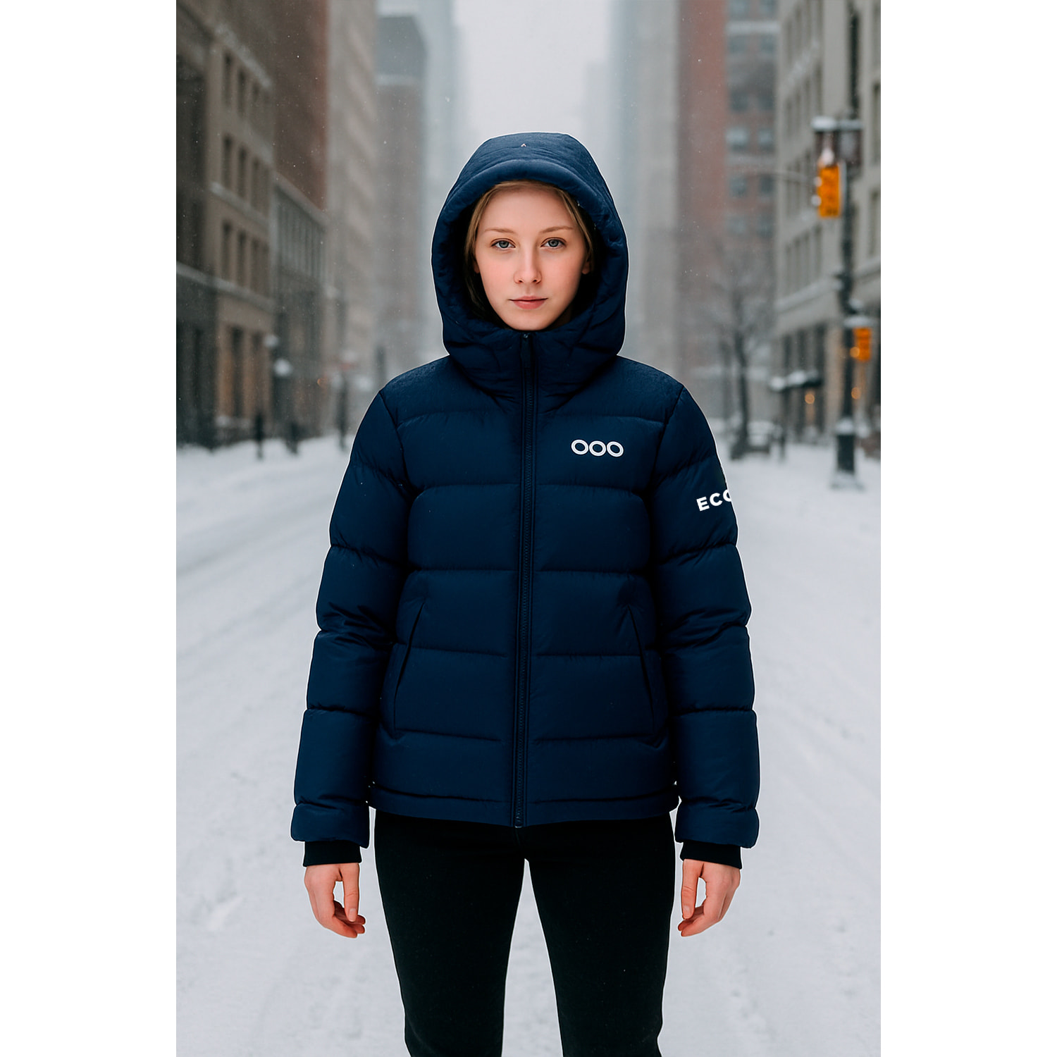 Abrigo ECOThermo Insulated Jacket de la marca ECOON en color Azúl Marino